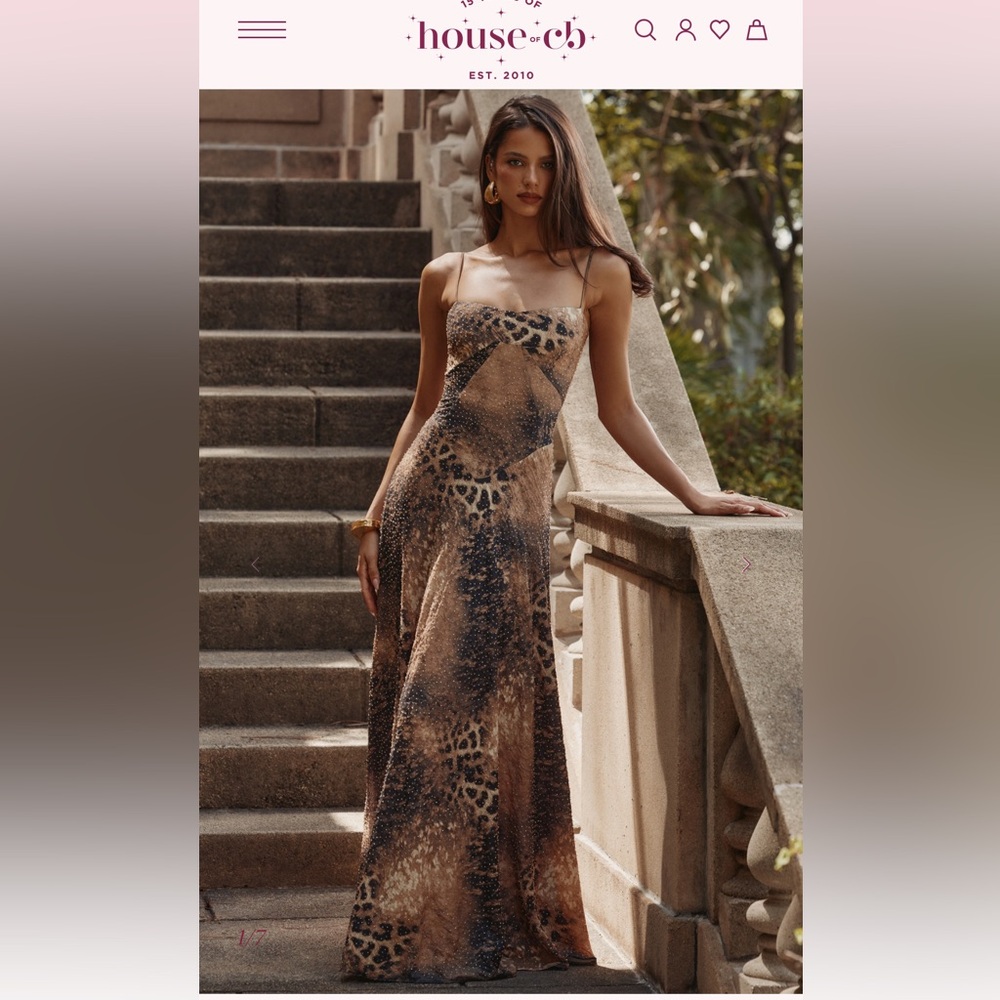 House of CB Seren Leopard Dress